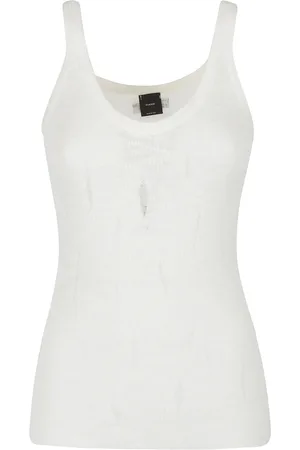 Pinko Dame, Topper, Hvit, L