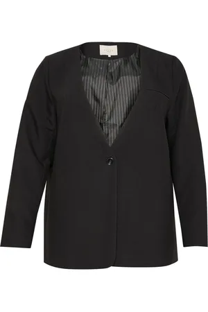 Kaffe Dame, Jakker, Svart, 5XL