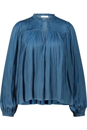 ULLA JOHNSON Dame, Bluser & Skjorter, Blå, L