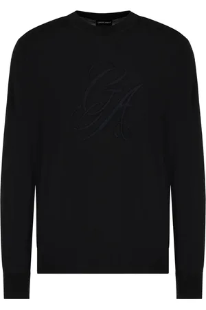 Giorgio Armani Herre, Strikkevarer, Svart, L