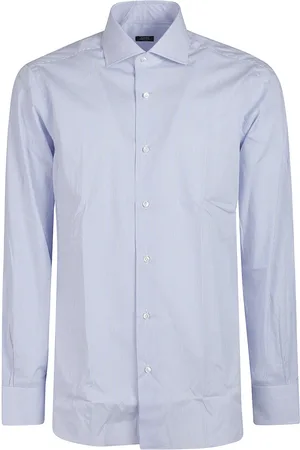 BARBA Herre, Skjorter, Blå, XL