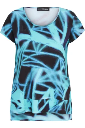 DORIS S Dame, Bluser & Skjorter, Blå, 3XL