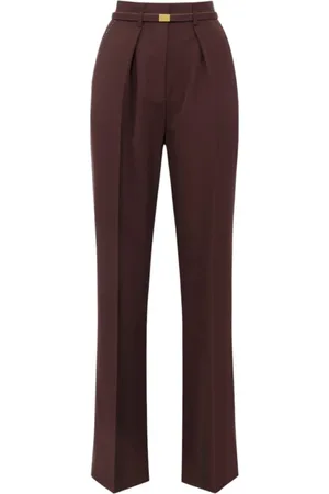 Elisabetta Franchi Dame, Bukser, Brun, XS