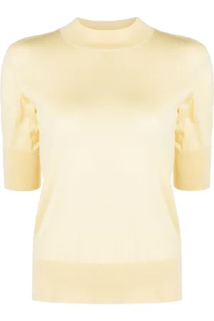 Jil Sander Dame, Strikkevarer, Gul, XS