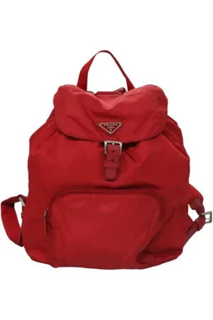 Prada Dame, Pre-owned, Rød, ONE SIZE
