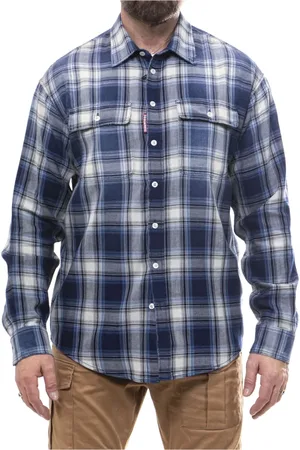 Dsquared2 Herre, Skjorter, Blå, L