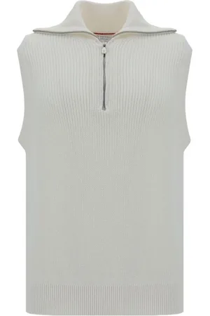 Brunello Cucinelli Herre, Strikkevarer, Hvit, S