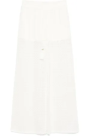 Twin-Set Dame, Bukser, Hvit, S