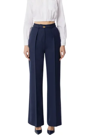 Elisabetta Franchi Dame, Bukser, Blå, M