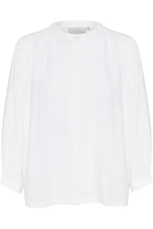 Kaffe Dame, Bluser & Skjorter, Hvit, XL