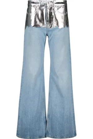 Paco rabanne Dame, Jeans, Grå, S