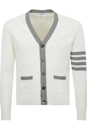 Thom Browne Herre, Strikkevarer, Hvit, L