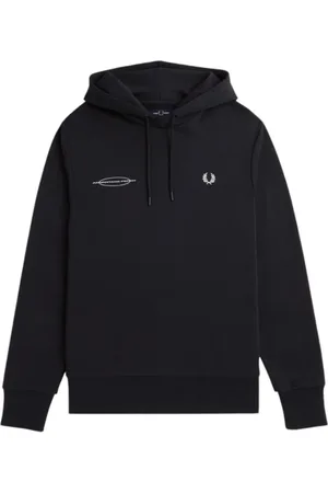 Fred Perry Herre, Gensere & Hettegensere, Svart, 2XL