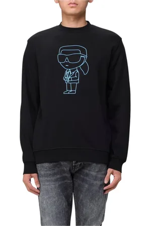 Karl Lagerfeld Herre, Gensere & Hettegensere, Svart, 2XL