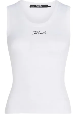 Karl Lagerfeld Dame, Topper, Hvit, L