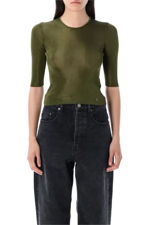Saint Laurent Dame, Strikkevarer, Grønn, L