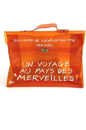 Hermès Dame, Pre-owned, Oransje, ONE SIZE