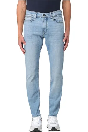 HUGO BOSS Herre, Jeans, Blå, W34