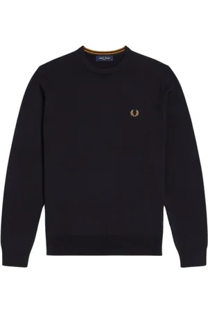Fred Perry Herre, Strikkevarer, Blå, XS