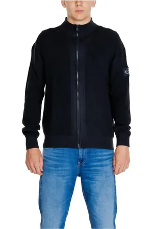 Calvin Klein Herre, Strikkevarer, Svart, S
