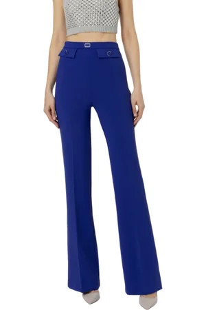 Elisabetta Franchi Dame, Bukser, Blå, M