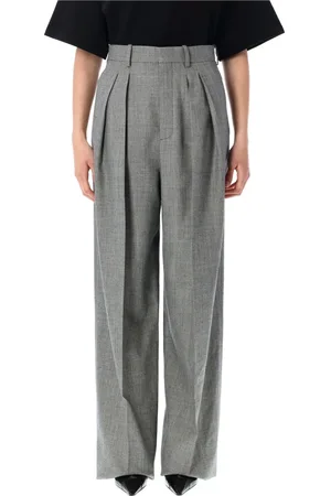 Saint Laurent Dame, Bukser, Grå, S