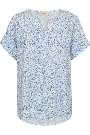 Freequent Dame, Bluser & Skjorter, Blå, XS