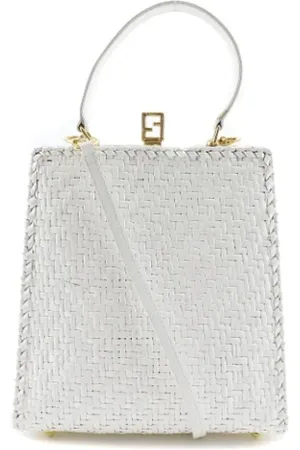 Fendi Dame, Pre-owned, Hvit, ONE SIZE