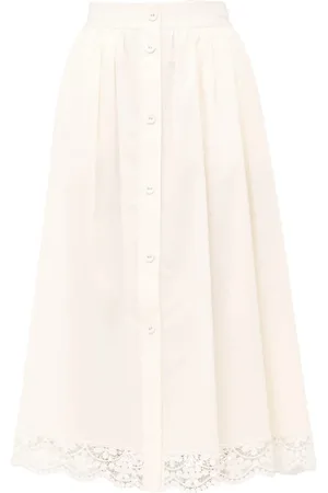 Twin-Set Dame, Skjørt, Hvit, S