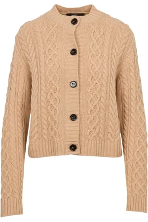 Max Mara Dame, Strikkevarer, Brun, L