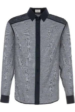 Saint Laurent Herre, Skjorter, Blå, M