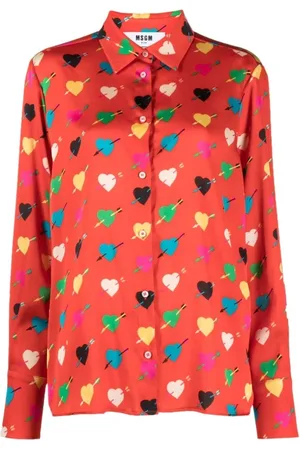 Msgm Dame, Bluser & Skjorter, Rød, S