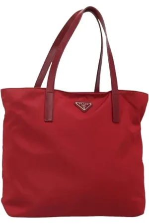 Prada Dame, Pre-owned, Rød, ONE SIZE