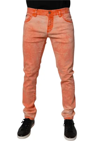 Dolce & Gabbana Herre, Jeans, Oransje, L