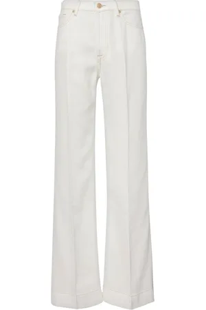 7 for all Mankind Dame, Bukser, Hvit, W25