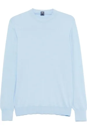 FEDELI Herre, Strikkevarer, Blå, 2XL