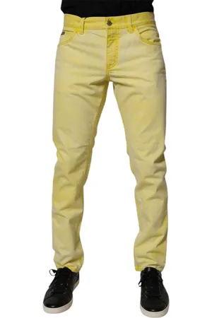 Dolce & Gabbana Herre, Jeans, Gul, M