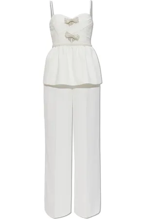 Self-Portrait Dame, Jumpsuits & Playsuits, Hvit, 2XS