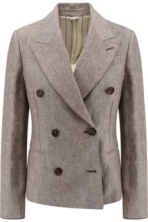 Brunello Cucinelli Dame, Jakker, Brun, 2XS