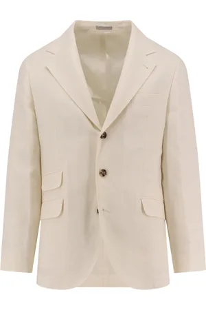 Brunello Cucinelli Herre, Jakker, Hvit, 2XL