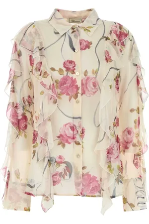 BLUMARINE Dame, Bluser & Skjorter, Flerfarget, XS