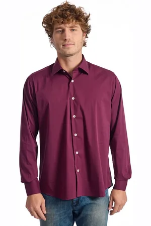 BALDININI Herre, Skjorter, Rød, 2XL