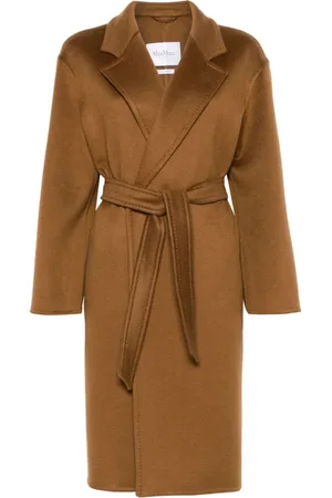 Max Mara Dame, Frakker, Brun, 4XS
