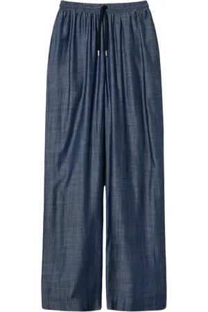 Twin-Set Dame, Bukser, Blå, XS