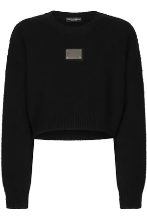 Dolce & Gabbana Dame, Strikkevarer, Svart, XS