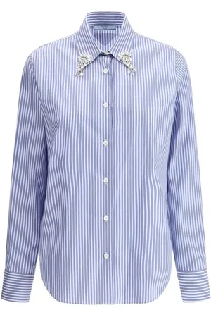 Prada Dame, Bluser & Skjorter, Blå, S