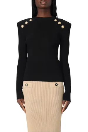 Balmain Dame, Strikkevarer, Svart, XS