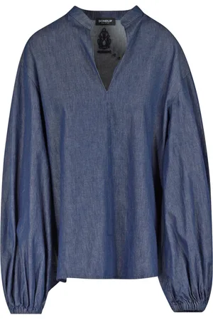 Dondup Dame, Bluser & Skjorter, Blå, M