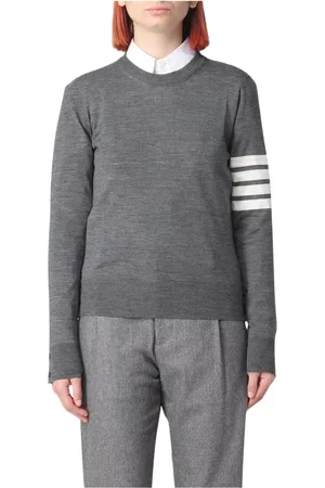 Thom Browne Dame, Strikkevarer, Grå, S