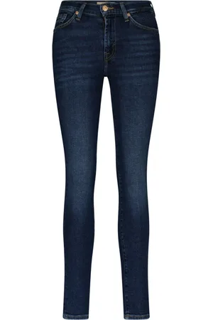 7 for all Mankind Dame, Jeans, Blå, W26